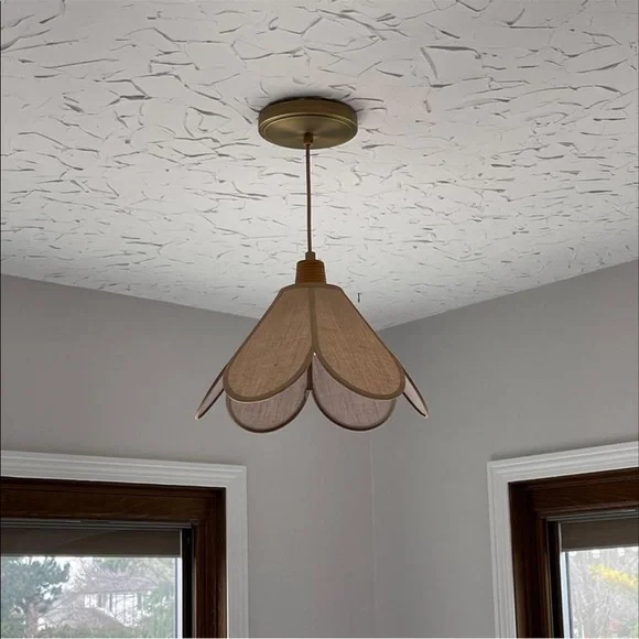 1 Opalhouse Burlap Petal Ceiling Pendant Designed With Jungalow. - Picture 3 of 10